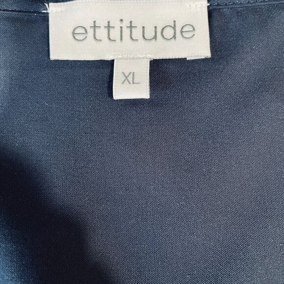 Etitude Navy Bamboo Cami Top Cleanbamboo Xl Nwt Eco Soft Tank Lounge Sleep - Picture 3 of 10